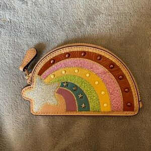 Coach sparkle rainbow Wallet/coin pouch